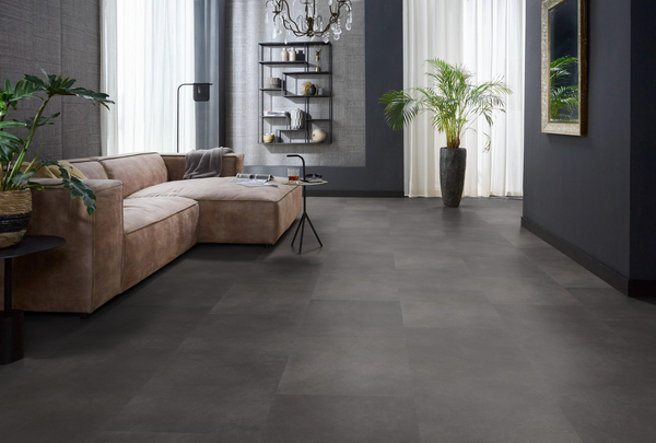 Floorlife Floorlife Peckham Plak PVC Tegelvloer - Anthracite