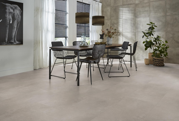 Floorlife Floorlife Southwark Plak PVC Tegelvloer  - Light Grey