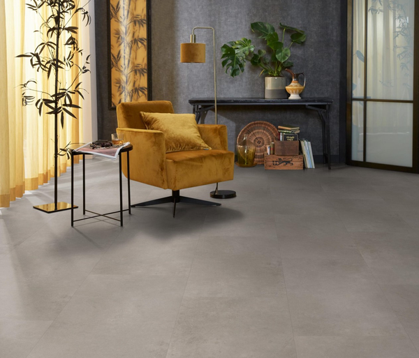 Floorlife Floorlife Southwark Plak PVC Tegelvloer  - Light Grey