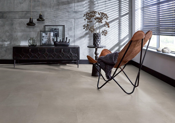 Floorlife Floorlife Southwark Plak PVC Tegelvloer  - Light Grey