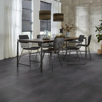Floorlife Floorlife Southwark Plak PVC Tegelvloer - Anthracite