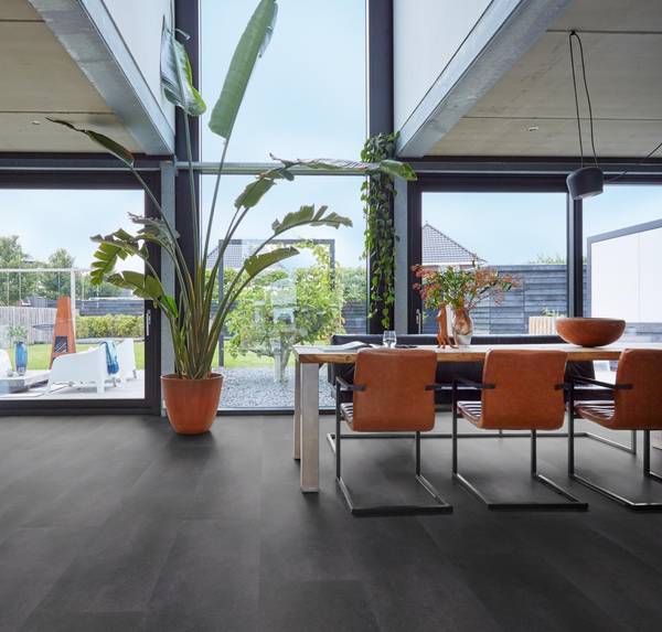 Floorlife Floorlife Southwark Plak PVC Tegelvloer - Anthracite