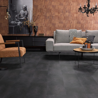 Floorlife Floorlife Southwark Plak PVC Tegelvloer - Anthracite