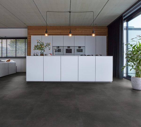 Floorlife Floorlife Southwark XL Plak PVC Tegelvloer - Anthracite