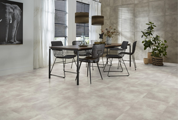 Floorlife Floorlife The Rocks Plak PVC Tegelvloer - Off Grey