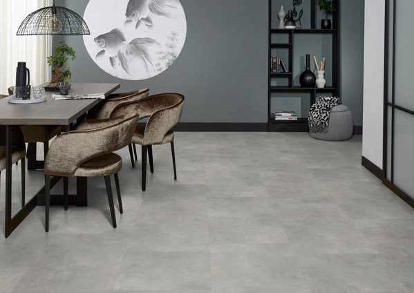 Floorlife Floorlife Victoria Plak PVC Tegelvloer - Light Grey