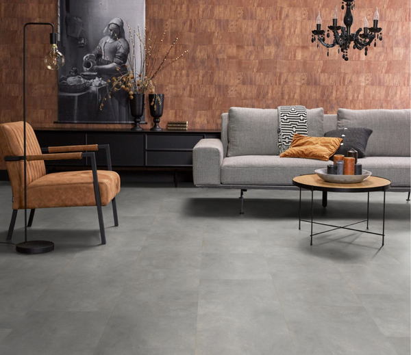 Floorlife Floorlife Victoria Plak PVC Tegelvloer - Light Grey