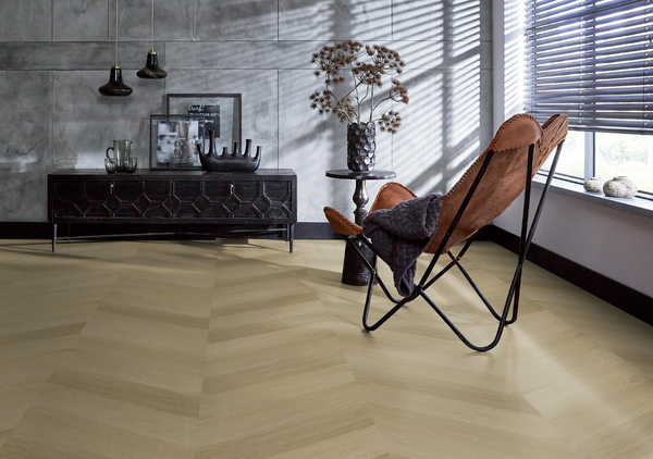 Floorlife Floorlife YUP Fulham Chevron Plak PVC Hongaarse Punt - Warm Oak