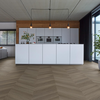 Floorlife Floorlife YUP Fulham Chevron Plak PVC Hongaarse Punt - Brown