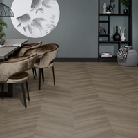 Floorlife Floorlife YUP Fulham Chevron Plak PVC Hongaarse Punt - Brown