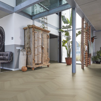 Floorlife Floorlife YUP Fulham Chevron Plak PVC Hongaarse Punt - Smoky
