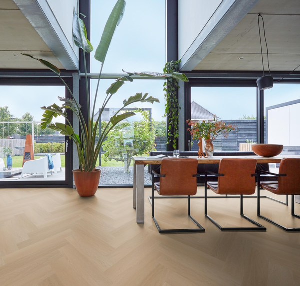 Floorlife Floorlife YUP Fulham Plak PVC Visgraat Vloer - Natural Oak