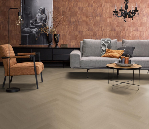 Floorlife Floorlife YUP Fulham Plak PVC Visgraat Vloer - Smoky