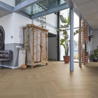 Floorlife Floorlife YUP Herringbone Plak PVC Visgraat Vloer - Warm Natural