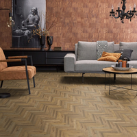 Floorlife Floorlife YUP Herringbone Plak PVC Visgraat Vloer - Dark Oak