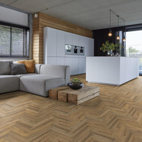 Floorlife Floorlife YUP Herringbone Plak PVC Visgraat Vloer - Dark Oak