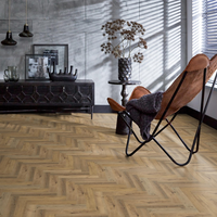 Floorlife Floorlife YUP Herringbone Plak PVC Visgraat Vloer - Dark Oak
