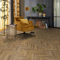 Floorlife Floorlife YUP Herringbone Plak PVC Visgraat Vloer - Dark Oak