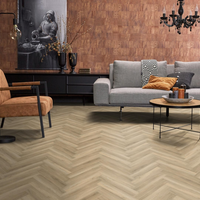 Floorlife Floorlife YUP Herringbone Plak PVC Visgraat Vloer - Beige