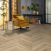 Floorlife Floorlife YUP Herringbone Plak PVC Visgraat Vloer - Beige