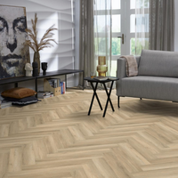 Floorlife Floorlife YUP Herringbone Plak PVC Visgraat Vloer - Beige