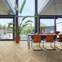 Floorlife Floorlife YUP Herringbone Plak PVC Visgraat Vloer - Beige