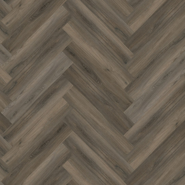 Floorlife Floorlife YUP Herringbone Plak PVC Visgraat Vloer - Dark Grey