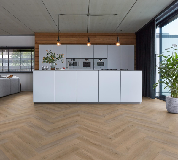 Floorlife Floorlife YUP Leyton Plak PVC Visgraat Vloer - Natural Oak