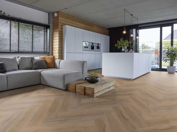 Floorlife Floorlife YUP Leyton Plak PVC Visgraat Vloer - Natural Oak