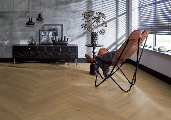 Floorlife Floorlife YUP Leyton Plak PVC Visgraat Vloer - Dark Oak