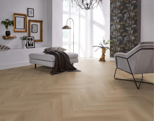 Floorlife Floorlife YUP Merton Plak PVC Visgraat Vloer - Natural Oak