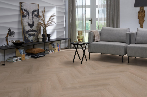 Floorlife Floorlife YUP Merton Plak PVC Visgraat Vloer - Dark Oak