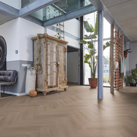 Floorlife Floorlife YUP Merton Plak PVC Visgraat Vloer - Dark Oak