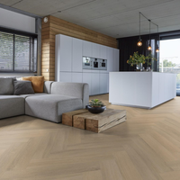 Floorlife Floorlife YUP Sutton Herringbone Plak PVC Visgraat Vloer - Warm Beige