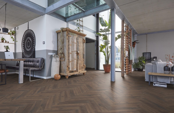 Floorlife Floorlife Bayside Visgraat Laminaat - Gerookt Donker Eiken