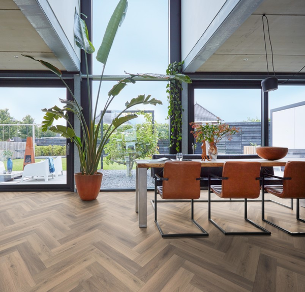 Floorlife Floorlife Bayside Visgraat Laminaat - Licht Bruin