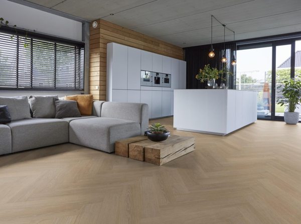 Floorlife Floorlife Cross Kingston Visgraat Laminaat - Midden Eiken