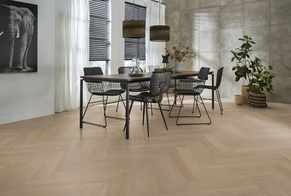 Floorlife Floorlife Cross Kingston Visgraat Laminaat - Midden Eiken