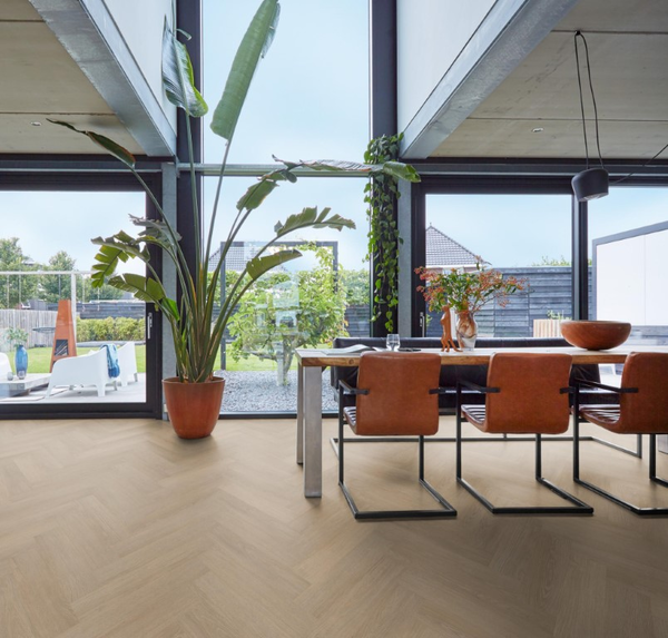 Floorlife Floorlife Cross Kingston Visgraat Laminaat - Midden Eiken