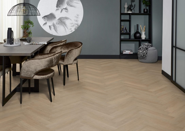 Floorlife Floorlife Cross Kingston Visgraat Laminaat - Midden Eiken