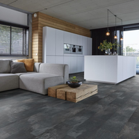 Floorlife Floorlife Madison Square Aqua - Watervast Tegel Laminaat - Donkergrijs