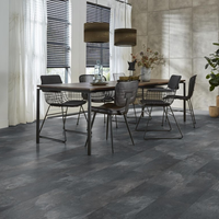 Floorlife Floorlife Madison Square Aqua - Watervast Tegel Laminaat - Donkergrijs