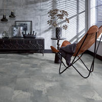 Floorlife Floorlife Madison Square Aqua - Watervast Tegel Laminaat - Midden Grijs