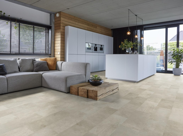 Floorlife Floorlife Madison Square Aqua - Watervast Tegel Laminaat - Grijs Bruin