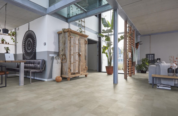 Floorlife Floorlife Madison Square Aqua - Watervast Tegel Laminaat - Grijs Bruin