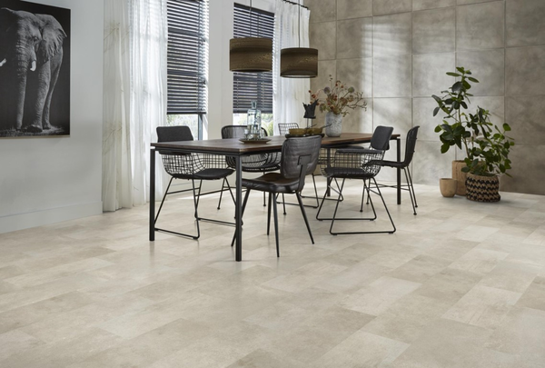 Floorlife Floorlife Madison Square Aqua - Watervast Tegel Laminaat - Grijs Bruin