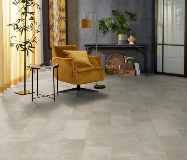 Floorlife Floorlife Madison Square Aqua - Watervast Tegel Laminaat - Grijs Bruin