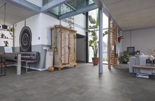 Floorlife Floorlife Madison Square Aqua - Watervast Tegel Laminaat - Lichtgrijs