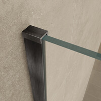 Wiesbaden Wiesbaden Slim Profielset + Stabilisatiestang - 120cm - Geborsteld Gunmetal
