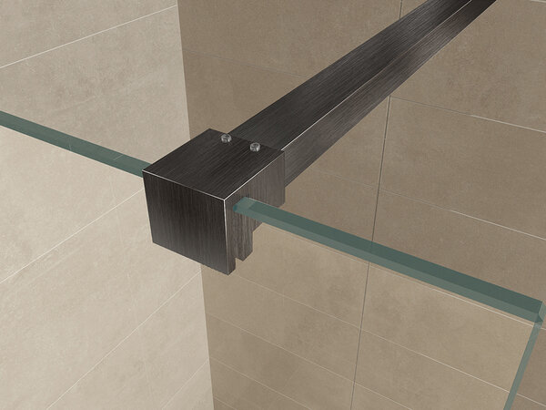 Wiesbaden Wiesbaden Slim Profielset + Stabilisatiestang - 120cm - Geborsteld Gunmetal